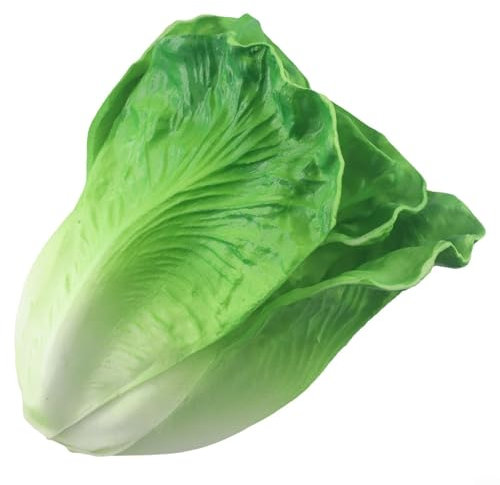 Decoración vegetal realista de la simulación, lechuga vegetal de la PU de la lechuga portátil falsa de la lechuga falsa de la PU vegetal para la decoración casera