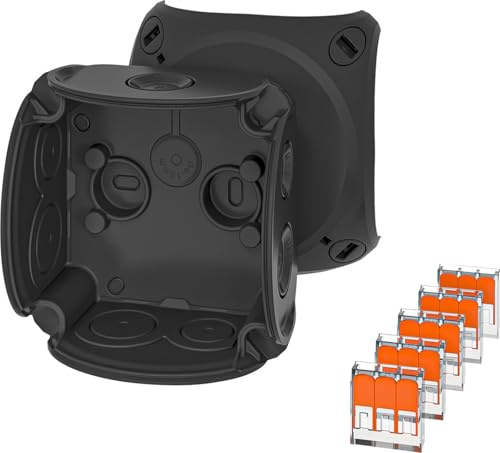 Hensel Kabelabzweigkasten DK 0102 X 0,75-2,5 qmm 3phasig mit Klemme IP66 schwarz