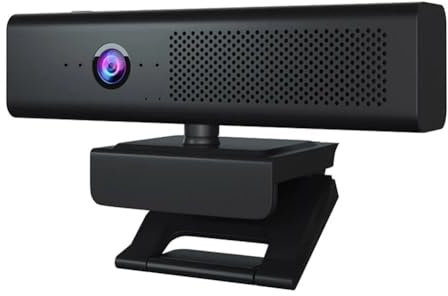 Vocdikficy Caméra D'Ordinateur Webcam USB 1080P avec Haut-Parleur HiFi Microphone Caméra D'Ordinateur Pièces de Caméra de Vidéoconférence pour Ordinateur Portable PC