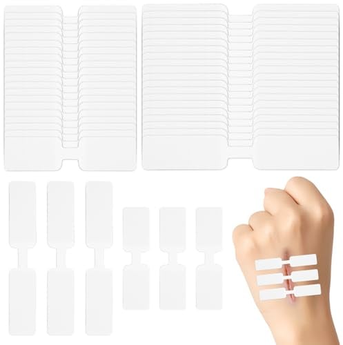 50 Stücke Wundnahtstreifen,Klammerpflaster Strips,Wundverschlussstreifen in 2 Größen,Notfall Selbstklebende Bandagen,für Camping,Überleben in der Wildnis und Haushaltsgeräte Wundverschlussbandage