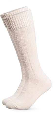 HerzSticht Herren Lange Trachtensocken 1er Pack (Modell: Silberdistel)