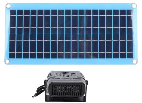 Focket Chauffage solaire portable 30 W pour poulailler, avec protection contre la surchauffe, Utilisable en serre, pour le séchage, le chauffage, abris pour animaux et autres espaces