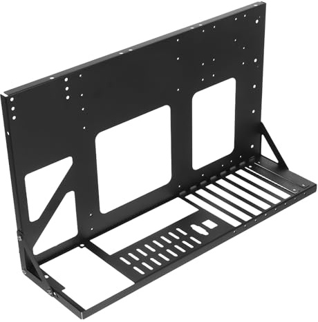 Amosfun Verdickte Stahl Motherboard Halterung mit Einfacher Installation und Vollständigem Schutz für Grafikkarten Schwarz Robustes Metall Fürpc Zubehör