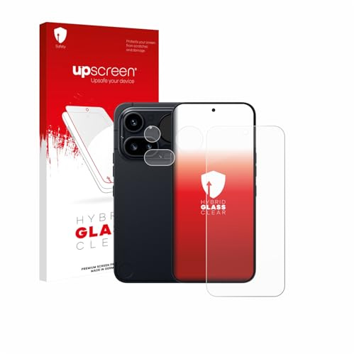 upscreen Schutzglas für Nothing Phone (4a) Pro | (Display+Kamera) Transparenter Displayschutz Made in Germany Klare 9H Schutzfolie Glas-Folie Montage-Set Anti-Fingerprint