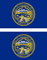 Akachafactory 2 x selbstklebend Sticker Auto PC Vinyl Flagge USA-Side Nebraska