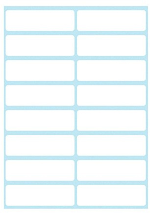 Herlitz 11296571 Büroetiketten, 12 x 40 mm, 6 Bogen 16 Stück