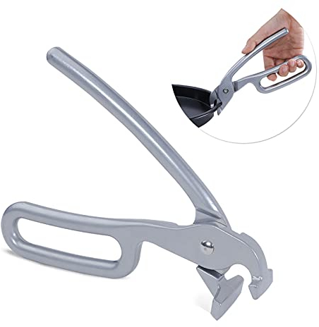 SHANGPEIXUAN Pizza Pan Gripper for Deep Pizza Pans,Heavy Duty Cast Aluminum Pan Tongs,Great for Pulling Hot Pizza Pan out of the Microwave,Oven …