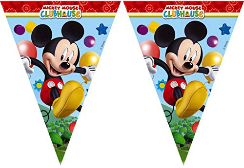2360; Banderines para fiestas y cumpleaños Mickey; Ideal para decorar fiestas; dimensiones aprox. 2m.