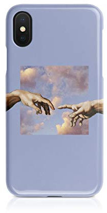 Tirita Hard Phone Case Cover Compatible with iPhone 11 Pro Masterpiece Art Famous Artists Touch Of God Michelangelo