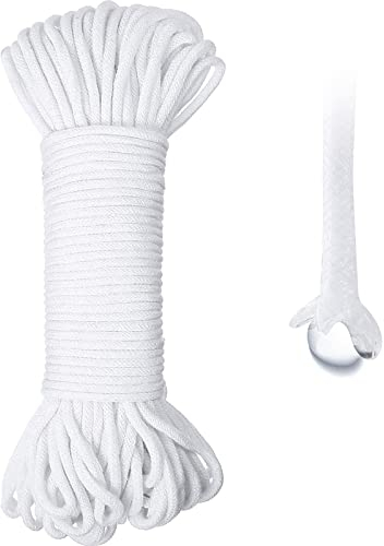 130 Feet Self Watering Wick Cord Cotton Watering Rope for Indoor Outdoor Potted Plant Self-watering Planter Pots DIY Automatic Watering Device System Potted Plant Sitter Auto Drip Irrigation Waterer