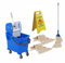 Bayersan Floor Cleaning Mopping Set 25l Bucket | Complete Mop | Mop Heads | Wet Floor Sign | Commercial | Professional Cleaner Tools (Blue)