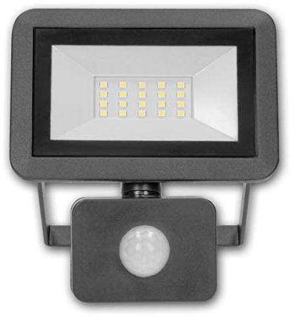 world-trading-net - Mini LED Fluter BULLED PIR 20W, LED Highpower Strahler mit Bewegungssensor, für Innen und Außen