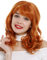 WIG ME UP - 3001-T2735 Perücke Damen lang Locken wellig Pony Cosplay Orange
