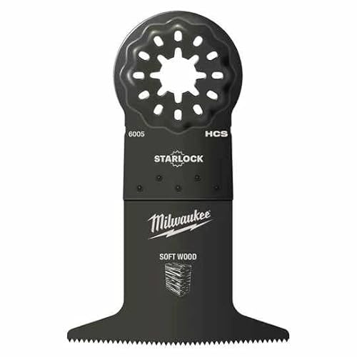 Milwaukee Multitool Starlock Tauchsägeblatt für Schnitte in Holz 65 x 42 mm