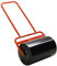 Outsunny Combination Push/Tow Lawn Roller Filled with 38L Sand (62kg) or Water, Great for the Garden Φ32 x 50cm Roller, Red