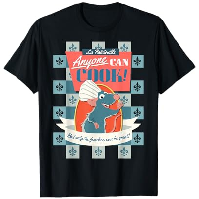 Disney Pixar Ratatouille Remy Anyone Can Cook Poster T-Shirt