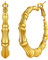 U7 40mm Creolen Ohrringe für Frauen Mädchen 18k vergoldet Bambus Design Hoop Ohrringe Runde Kreis Ohrringe Ohr Modeschmuck Hoop Earrings für Beste Freundin