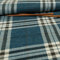 Redbrick Mill Fabrics Tweed-Polsterstoff mit strukturiertem Karomuster und Schottenmuster, blau, für Sofas und Stühle (Meterware)