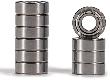 XiKe 10 Stück MR63ZZ Mini Kugellager 3x6x2.5mm|Chromstahl|Vorgeschmiert|Doppelte Metalldichtung, MR63-2Z Rillenkugellager mit Abdeckungen