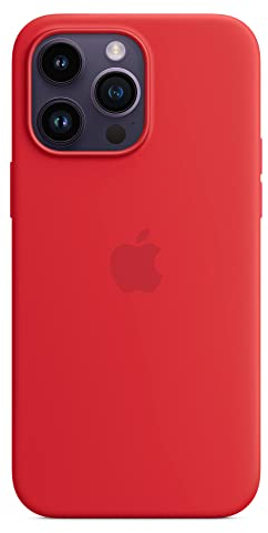 Apple iPhone 14 Pro Max Silicone Case with MagSafe - (PRODUCT) RED 