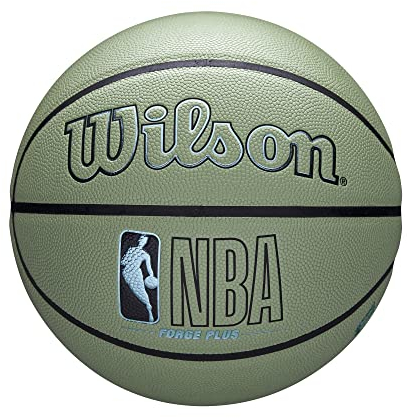 Wilson NBA Forge Plus Eco Basketball für drinnen und draußen, Größe 17,8–74,9 cm, Grün