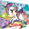 murando - Malen nach Zahlen buntes Einhorn Unicorn Regenbogen 60x40 cm Malset mit Holzrahmen auf Leinwand für Erwachsene Kinder Gemälde Handgemalt Kit DIY Geschenk Dekoration