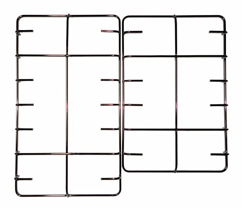 Electrolux Rex Aeg Zanussi - Kit 2 griglie in ferro smaltato nero lucido 3546025085-3546026083 - per cucina piano cottura - P4475/KIT