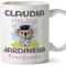 MUGFFINS Tazas Personalizadas para JARDINERA - En Español - Koalificados Personalizados - 11 oz / 330 ml - Regalo Personalizable original y divertido
