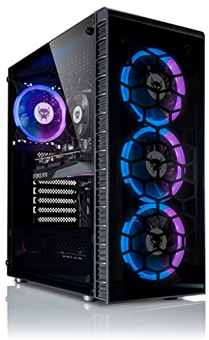 BEASTCOM Q5 | Pro Gaming, PC Gamer, AMD Ryzen 7 5700X 8X 4,60GHz 16 Threads, RTX 4070 12Go, 32Go RAM, 2To NVMe SSD, WiFi 5, Windows 11 Pro