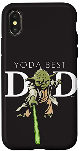 iPhone X/XS Star Wars Yoda Best Dad Lightsaber Father’s Day Gift Case