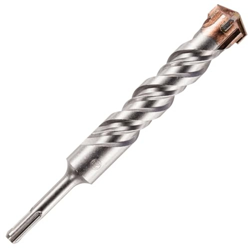 Rennie Tool 28mm x 210mm Long SDS High Performance Hammer Drill Bit | Cross Tipped Masonry Drill Bit For Brick, Concrete, Stone, Granite. Professional Tungsten Carbide Tipped 28mm SDS Drill Bit