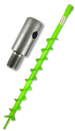 WERHE Tarières pour machines de forage avec adaptateur M14 ⌀50 mm, longueur 80cm - Tarières pour puits, plantation d'arbres, tarières, tarières pour pieux, tarières pour passages