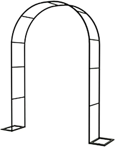 XUJIAY Rankgitter Gartenbogen Rosenbogen Aus Metall Hochzeitsbogen Freistehend Torbogen Rankgitter Für Verschiedene Kletterpflanzen, Laubengang Rankgestell Mit Sockel,120x220x40CM