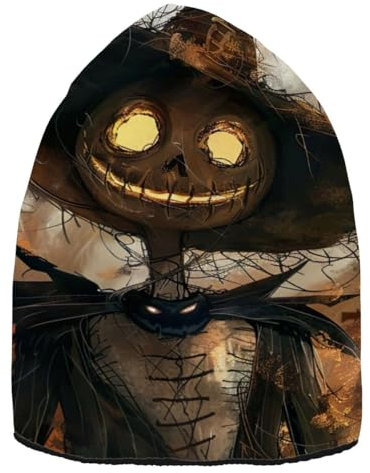 JUMBEAR Halloween-Mütze mit Vogelscheuche und Terror, für Herren und Damen, warm, Skimütze, Unisex, a, M