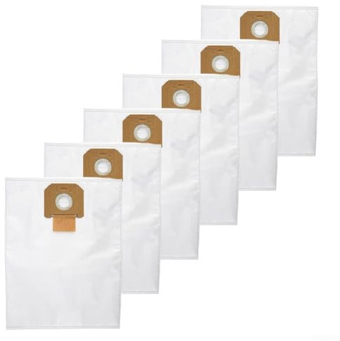 Lot de 6 sacs filtrants en polaire pour aspirateur Bosch série GAS 35