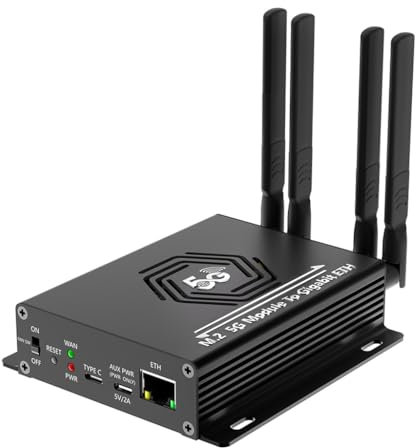 JMT Adaptador de módulo M.2 NGFF 4G/5G a USB 3.0 con puerto RJ45 RTL8125BG, controlador compatible con tarjeta SIM/Micro SIM/Nano SIM