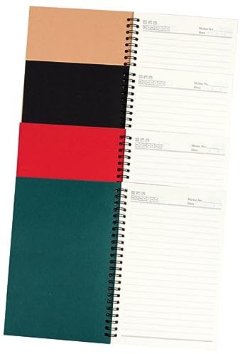 TOGEVAL Confezione Da 4 Quaderni Portatili A Spirale in Carta Kraft Diario Blocco Note Per La Pianificazione La Scrittura E La Scuola