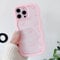 QLTYPRI Bow Case for iPhone 14 Pro Max, Clear Cute Ribbon Bow Phone Case Curly Wavy Aesthetic Phone Case, Slim Soft Transparent Shockproof Protective Cover for Women Girls - Pink