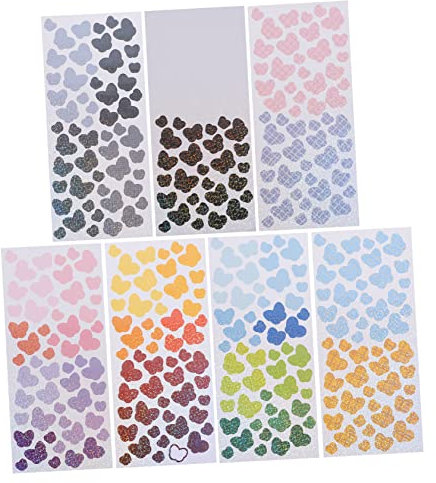 DIYEAH 7 Blätter Schmetterlings- -Aufkleber Aufkleber für Flaschen Notebook- Flash- transparente Planer- Tagebuch- Bastel Papier