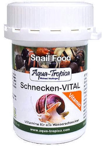 Aqua-Tropica - Schnecken-VITAL Vitamin - Schneckenfutter Sticks I Zur Unterstützung des Wachstum I Förderung Zellregeneration und Immunsystem I 40g