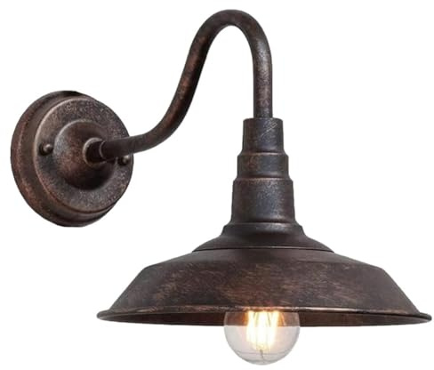Harewtwy Vintage Outdoor Wall Lamp Courtyard Balcony Retro Wall Light LED Industry Retro Wall Lamp
