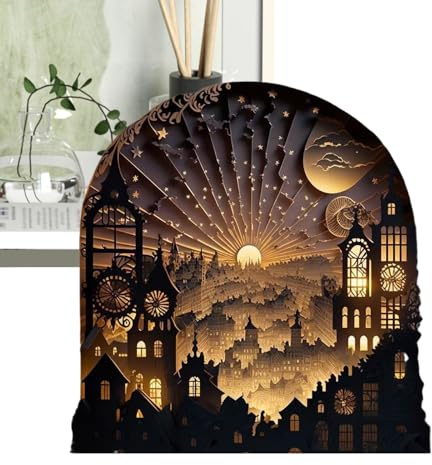 Générique Nachtlicht 3D-Puzzles aus – Sturdy Holz, ergonomisch, modern, Puzzle-Set, USB-Aufladung, Dekoration, Büro, Dekoration für den Schreibtisch, multifunktional, Outdoor, Indoor, High-Performance