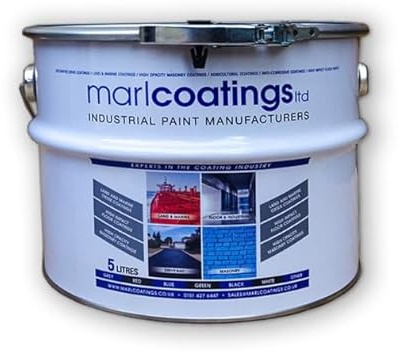 marlcoatings 5L Polyurethane Floor Paint Heavy Duty, Durable, Weather-Resistant for Concrete, Garage & Industrial Floors, Semi Gloss, Easy Application, Long Lasting (Brown)