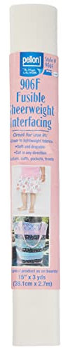 Pellon Fusible Sheerweight Interfacing-White inch x 3yd, 15 x3yd