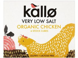 Kallo Organic Low Salt Chicken Stock Cube 51g (Pack of 3)