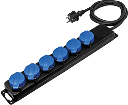 as - Schwabe Multiprise 1,5 m H07RNF 3G1,5, IP44 Usage extérieur, 38616 3500W, 230V