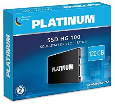 Platinum HG100 │2,5 interne SSD Festplatte│ 120 GB │ für Notebook, Laptop und PC, SATA III