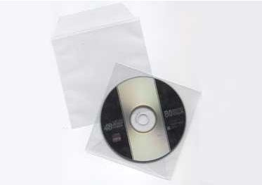 Think Xtra TX Sleeves – Covers for Optical Disk (Transparent, White, Polypropylene, 1 Discs)
