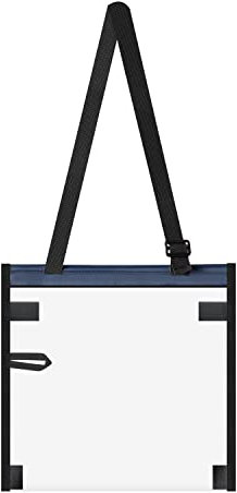Milestone 21040 Étui Pliable étanche avec poignée Transparent 30 x 30 cm Homme, Noir