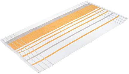 Gözze 101-0642-5 Berlin 1 Bath Towel 70/140 cm, Mais/Taupe, 70 x 140 cm